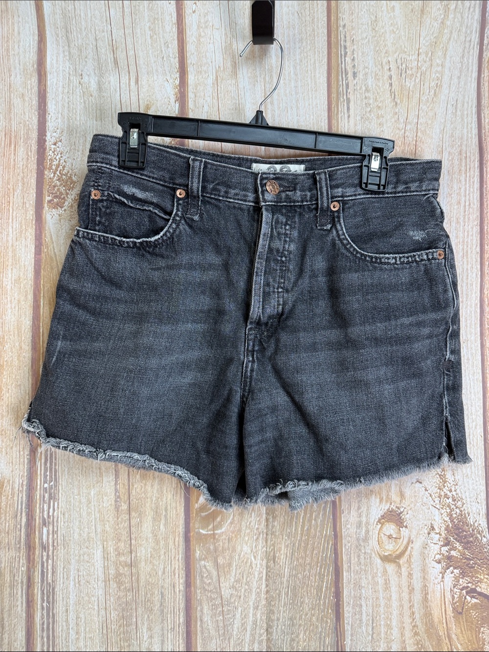 We The Free Women’s Black Denim Cutoff Shorts Size 28